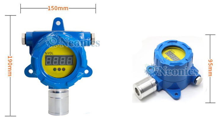 เครื่องวัดแก๊สไฮโดรเจน Hydrogen gas H2 แบบติดตั้งรุ่น BH-60 Series